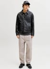 Jack & Jones Gri Erkek Geniş Fit Chino Pantolon 12292206 JPSTEVAN JETT CHINO LN
