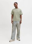Jack & Jones Bisiklet Yaka Yeşil Erkek T-Shirt 12282892 JORNORREBRO EMB TEE CNECK