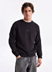 Jack & Jones Bisiklet Yaka Siyah Erkek Sweatshırt JORNEWPOINT SWEAT CREW NECK BAW25