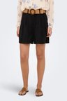 Only Onlibiza Modal Kumaş Yüksek Bel Kemerli Short Bayan SHORT 15370298 SİYAH