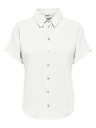 ONLITA S/S LINEN LOOK SHIRT TLR Kadın Beyaz Gömlek - 15371917