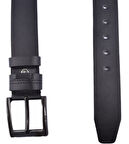 FSM-36 SUNİ  DERİ 4,5 CM KEMER/SİYAH/130 - 52