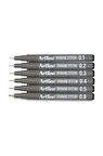 Artline Teknik Çizim Kalemi Siyah 6'LI