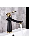 Banyo Lavabo Bataryası Siyah-gold Model Yeni 5 Yıl Garantili