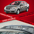 Chevrolet Aveo Bagaj Üstü Slim Yarasa Spoiler Piano Black Parlak Siyah