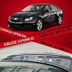 Chevrolet Cruze Uyumlu Bagaj Üstü Yarasa Spoiler Bagaj Çıtası Piano Black Parlak Siyah