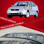 Volkswagen Polo Classic Bagaj Üstü Slim Yarasa Spoiler Piano Black Parlak Siyah