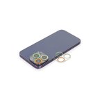 Apple İphone 13 Pro Max Renkli Kamera Lens Koruma Cam - Sarı-turuncu