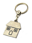 Ev Şeklinde Metal Anahtarlık - Nikel Oksit