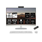 HP 27-CR0009NT i5 1335U 20GB 4TB SSD Intel Graphics 27" FHD IPS W11P All In One PC Beyaz & PER4