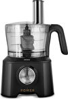 Karaca Mastermaid Power 10 in 1 Mutfak Robotu Black Blender Seti 2000w