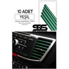 Araç Içi Klima Havalandırma Izgarası Yeşil Trim Seti Film Şerit Havalandırma Izgarası Yeşil Trim Şerit Satıcı :