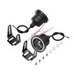 Universal Mercekli Led Angel Sis Farı, 76mm Buz Mavi Renk