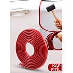 Oto Araç Kapı Koruma Fitili 5metre Parlak Kırmızı Renk Çarpma Çizilme Önleyici Fitil