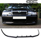 Skoda Octavia Mk2 Cupra R Uyumlu Ön Lip Mat Siyah Ön Tampon Lip