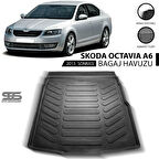 Skoda Octavia A6 Bagaj Havuzu 2013 Sonrası Havuzlu Bagaj Paspası
