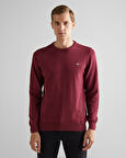 GANT Erkek Bordo Regular Fit Bisiklet Yaka Kazak