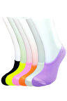 biçomi 6 Adet Canlı Renk Kadın Spor Babet Çorap