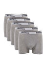 biçomi 5 adet Feelline Gri Pamuklu Doğal Likralı Erkek Boxer
