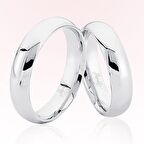 Beyaz Bombeli Altın Alyans 5803