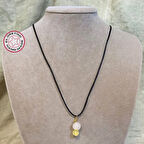 Uretti - Tuğba 6667 - El Yapımı Doğal Taş Kolye - Sitrin / Pembe Kuvars