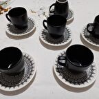 6'lı Türk Kahvesi Fincan Takımı