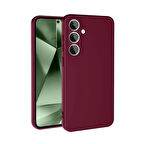 Samsung Galaxy S24 FE Kılıf Kadife Dolgulu Şık Candy Lansman Silikon Kapak