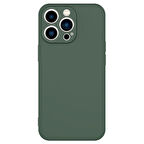 iPhone 13 Pro Max İçi Kadife Dolgulu Şık Candy Lansman Silikon Kılıf