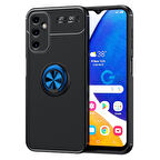 Samsung Galaxy A54 Kılıf Yüzüğü Stant ve Araç Tutucu Olabilen Şık Esnek Premium Silikon Kapak RYC/Ravel