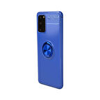 Samsung Galaxy S20 Kılıf Yüzüğü Stant ve Araç Tutucu Olabilen Şık Esnek Premium Silikon Kapak RYC/Ravel