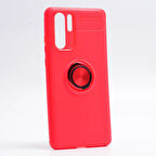 Huawei P30 Pro  Kılıf Yüzüklü Sağlam Esnek Ringo Silikon Kapak
