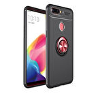 Oppo AX7  Kılıf Yüzüklü Sağlam Esnek Ringo Silikon Kapak