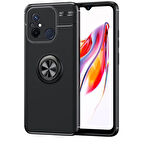 Redmi 12C  Kılıf Yüzüklü Sağlam Esnek Ringo Silikon Kapak