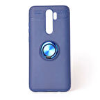 Redmi Note 8 Pro Ultra Koruma Sağlayan Stant Özellikli Yüzüklü Ravel Silikon Kılıf