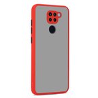 Redmi Note 9 Kılıf Arkası Buğulu Kenarları Renkli Sert Premium Silikon Kapak RCV/Hux