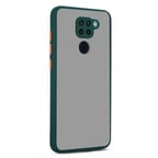 Redmi Note 9 Kılıf Arkası Buğulu Kenarları Renkli Sert Premium Silikon Kapak RCV/Hux