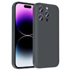 iPhone 14 Pro Max Kılıf Kamera Korumalı Ve Gizli Kart Hazneli Vitra Premium Silikon Kapak