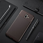Samsung Galaxy J6 Plus Kılıf Karbon Desenli Esnek Yüksek Kaliteli Meteryalden Üretilmiş Silikon Kapak RYC/Negro