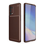 Oppo Reno 5 Pro 5G Kılıf Karbon Desenli Şık Negro Premium Silikon Kapak