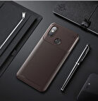 Redmi Note 6 Pro Kılıf Karbon Desenli Şık Tamia Premium Silikon Kapak