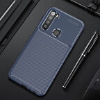 Redmi Note 8 Kılıf Karbon Desenli Şık Tamia Premium Silikon Kapak