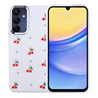 Samsung Galaxy A15 Mini Figürlü ve Kamera Çerçeveli Ultra Sağlam Sararmaz Pole Premium Kapak