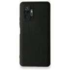 Redmi Note 10 Pro Kılıf İçi Kadife Kaplı Nano Silikon Kapak - Siyah