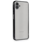 Samsung Galaxy A04 Kılıf Kamera Lens Korumalı Razer Lens Silikon Kapak - Siyah