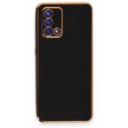 Oppo A74 4G Kılıf Şık ve Parlak Silikon Kapak RYC/Volet