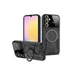 Samsung Galaxy A05S Kılıf Tam Koruma Sağlayan Manyetik Standlı Tank Silikon Kapak RYC/Joy Lens