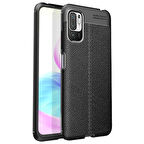 Poco M3 Pro Kılıf Deri Desenli ve Esnek Yapılı Sağlam Derry Silikon Kılıf