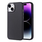 iPhone 15 Kılıf Karbon fiber Görünümlü Magsafe Fiberarmor Premium Sert Polikarbon Kapak