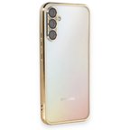 Samsung Galaxy A54 5G Kılıf Kamera Lens Korumalı Razer Lens Silikon Kapak - Gold