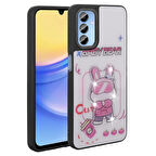Galaxy A15 Kılıf Kabartma Parlak Figürlü Şık Amas Premium Silikon Kapak